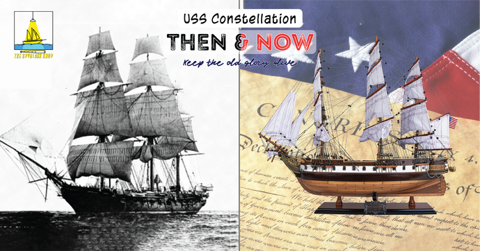 Celebrating 4th of July with American Ship Model Collection from Old Modern Handicrafts