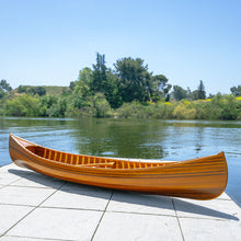 Load image into Gallery viewer, DISPLAY CANOE WITH RIBS CURVED BOW 5ft| Wood Canoe