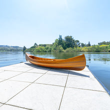 Load image into Gallery viewer, DISPLAY CANOE WITH RIBS CURVED BOW 5ft| Wood Canoe