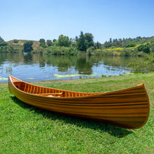 Load image into Gallery viewer, DISPLAY CANOE WITH RIBS CURVED BOW 5ft| Wood Canoe