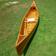 Load image into Gallery viewer, DISPLAY CANOE WITH RIBS CURVED BOW 5ft| Wood Canoe