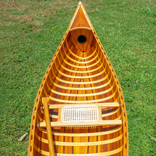 Load image into Gallery viewer, DISPLAY CANOE WITH RIBS CURVED BOW 5ft| Wood Canoe