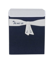 Load image into Gallery viewer, Anne Home Large Storage Bin with Lid for Children Storage - Large Fabric Basket for Quilts, Blankets & Other Large Items - Large Blanket Storage Box with Lid - 15.8L x 11.8W x 19.7H Inches