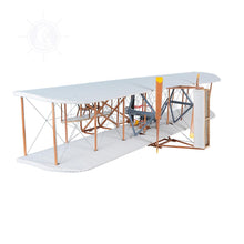 Load image into Gallery viewer, Old Modern Handicrafts 1903 Wright Brother Flyer Model Scale 1:10 - Plane Model - Museum Quality Wooden Plane Model for Home & Office - 47.5" L x 24.5" W x 10.25" H Inches