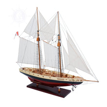 Load image into Gallery viewer, Old Modern Handicrafts Bluenose II Medium Boat Model - Made from High-Grade Wood - 38L x 6.5W x 33H Inches