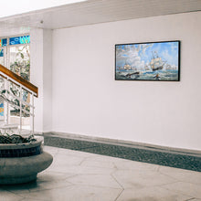 Load image into Gallery viewer, The Channel fleet in heavy weather - Canvas Painting