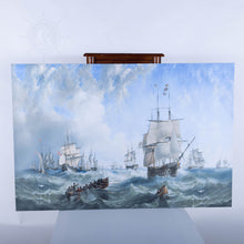 Load image into Gallery viewer, The Channel fleet in heavy weather - Canvas Print