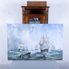 Load image into Gallery viewer, The Channel fleet in heavy weather - Canvas Print