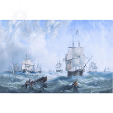 Load image into Gallery viewer, The Channel fleet in heavy weather - Canvas Print