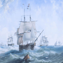 Load image into Gallery viewer, The Channel fleet in heavy weather - Canvas Print