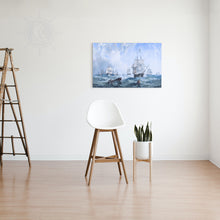 Load image into Gallery viewer, The Channel fleet in heavy weather - Canvas Print
