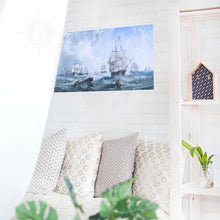 Load image into Gallery viewer, The Channel fleet in heavy weather - Canvas Print