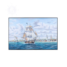 Load image into Gallery viewer, Whaler 'Lexington' Leaving Nantucket - Canvas Painting