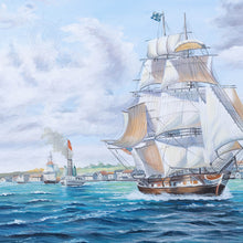 Load image into Gallery viewer, Whaler 'Lexington' Leaving Nantucket - Canvas Painting