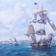 Load image into Gallery viewer, Whaler 'Lexington' Leaving Nantucket - Canvas Print