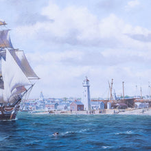 Load image into Gallery viewer, Whaler 'Lexington' Leaving Nantucket - Canvas Print