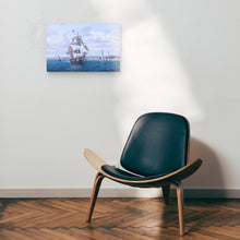 Load image into Gallery viewer, Whaler 'Lexington' Leaving Nantucket - Canvas Print