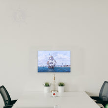 Load image into Gallery viewer, Whaler 'Lexington' Leaving Nantucket - Canvas Print
