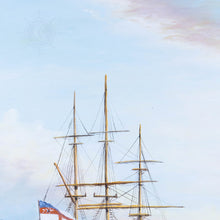 Load image into Gallery viewer, H.M.S. Victory in Portsmouth Harbour - Canvas Painting
