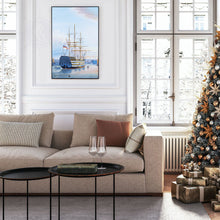 Load image into Gallery viewer, H.M.S. Victory in Portsmouth Harbour - Canvas Painting