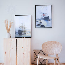 Load image into Gallery viewer, H.M.S. Victory in Portsmouth Harbour - Canvas Painting