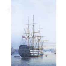 Load image into Gallery viewer, H.M.S. Victory in Portsmouth Harbour - Canvas Print