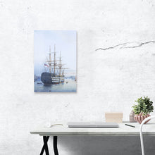 Load image into Gallery viewer, H.M.S. Victory in Portsmouth Harbour - Canvas Print