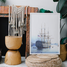 Load image into Gallery viewer, H.M.S. Victory in Portsmouth Harbour - Canvas Print