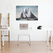 Load image into Gallery viewer, Pair of Yacht Paintings - Canvas Print