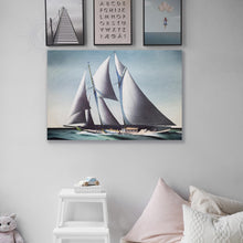 Load image into Gallery viewer, Pair of Yacht Paintings - Canvas Print