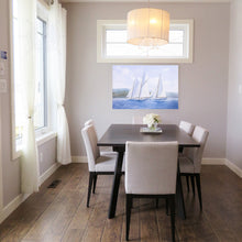 Load image into Gallery viewer, Sailing Yachts Mariquita and Tuiga off the Coast of Cannes - Canvas Print