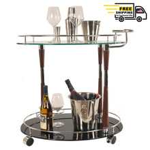 Load image into Gallery viewer, Anne Home - Serving Trolley | Home bar Bar Cart | Vintage style Beverage cart