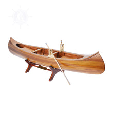 Load image into Gallery viewer, INDIAN GIRL CANOE MODEL BOAT | Museum-quality | Fully Assembled Wooden Model boats