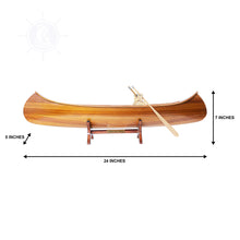 Load image into Gallery viewer, INDIAN GIRL CANOE MODEL BOAT | Museum-quality | Fully Assembled Wooden Model boats
