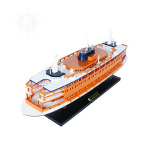 Load image into Gallery viewer, STATEN ISLAND FERRY CRUISE SHIP MODEL | Museum-quality Cruiser| Fully Assembled Wooden Model Ship
