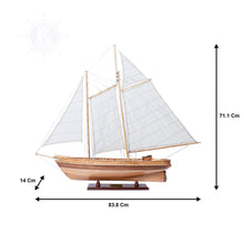 Load image into Gallery viewer, AMERICA Model Yacht | Museum-quality | Partially Assembled Wooden Ship Model