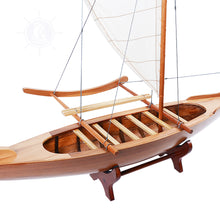 Load image into Gallery viewer, HAWAIIAN CANOE MODEL BOAT | Museum-quality | Fully Assembled Wooden Model boats