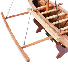Load image into Gallery viewer, HAWAIIAN CANOE MODEL BOAT | Museum-quality | Fully Assembled Wooden Model boats