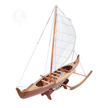 Load image into Gallery viewer, HAWAIIAN CANOE MODEL BOAT | Museum-quality | Fully Assembled Wooden Model boats