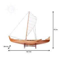 Load image into Gallery viewer, HAWAIIAN CANOE MODEL BOAT | Museum-quality | Fully Assembled Wooden Model boats
