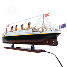 Load image into Gallery viewer, TITANIC CRUISE SHIP MODEL WITH LIGHTS | Museum-quality Cruiser| Fully Assembled Wooden Model Ship
