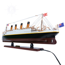 Load image into Gallery viewer, TITANIC CRUISE SHIP MODEL WITH LIGHTS | Museum-quality Cruiser| Fully Assembled Wooden Model Ship