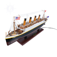 Load image into Gallery viewer, TITANIC CRUISE SHIP MODEL WITH LIGHTS | Museum-quality Cruiser| Fully Assembled Wooden Model Ship