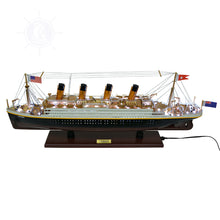 Load image into Gallery viewer, TITANIC CRUISE SHIP MODEL WITH LIGHTS | Museum-quality Cruiser| Fully Assembled Wooden Model Ship