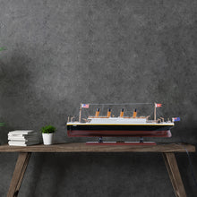 Load image into Gallery viewer, TITANIC CRUISE SHIP MODEL WITH LIGHTS | Museum-quality Cruiser| Fully Assembled Wooden Model Ship