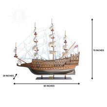 Load image into Gallery viewer, SOVEREIGN OF THE SEAS MODEL SHIP XXL - 7.5 FT | Museum-quality | Fully Assembled Wooden Ship Models