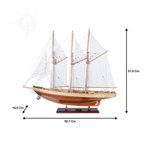 Load image into Gallery viewer, ATLANTIC YACHT Model Yacht | Museum-quality | Partially Assembled Wooden Ship Model
