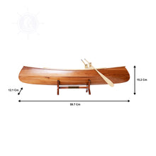 Load image into Gallery viewer, PETERBOROUGH CANOE MODEL BOAT | Museum-quality | Fully Assembled Wooden Model boats