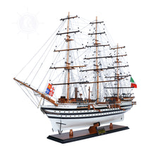 Load image into Gallery viewer, AMERIGO VESPUCCI MODEL SHIP PAINTED | Museum-quality | Fully Assembled Wooden Ship Models