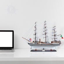 Load image into Gallery viewer, AMERIGO VESPUCCI MODEL SHIP PAINTED | Museum-quality | Fully Assembled Wooden Ship Models